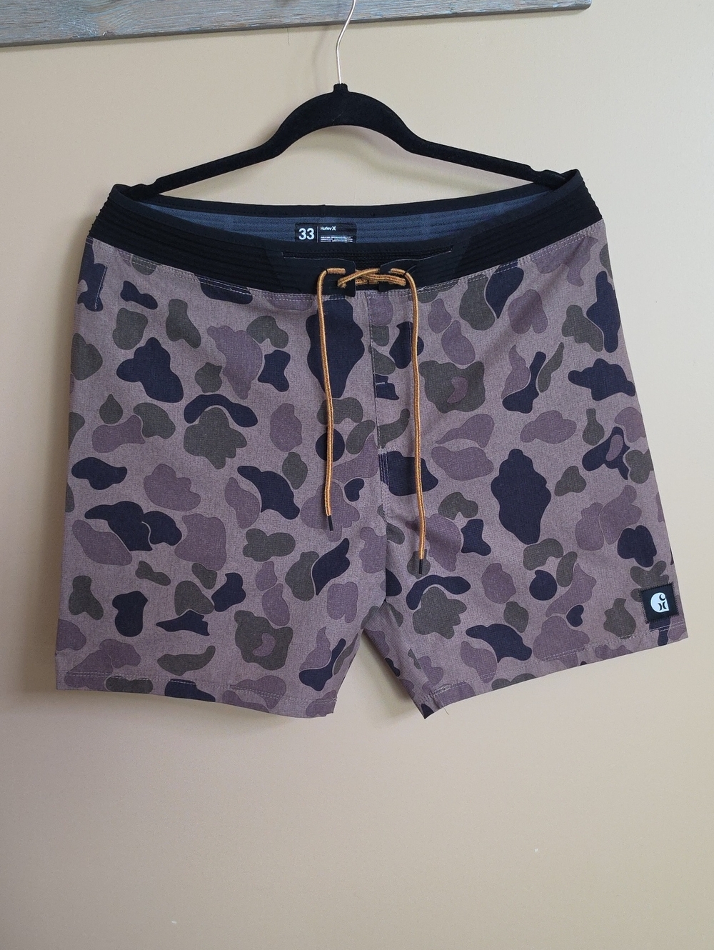 Men's Hurly/Carhartt Camo Swim Board Shorts